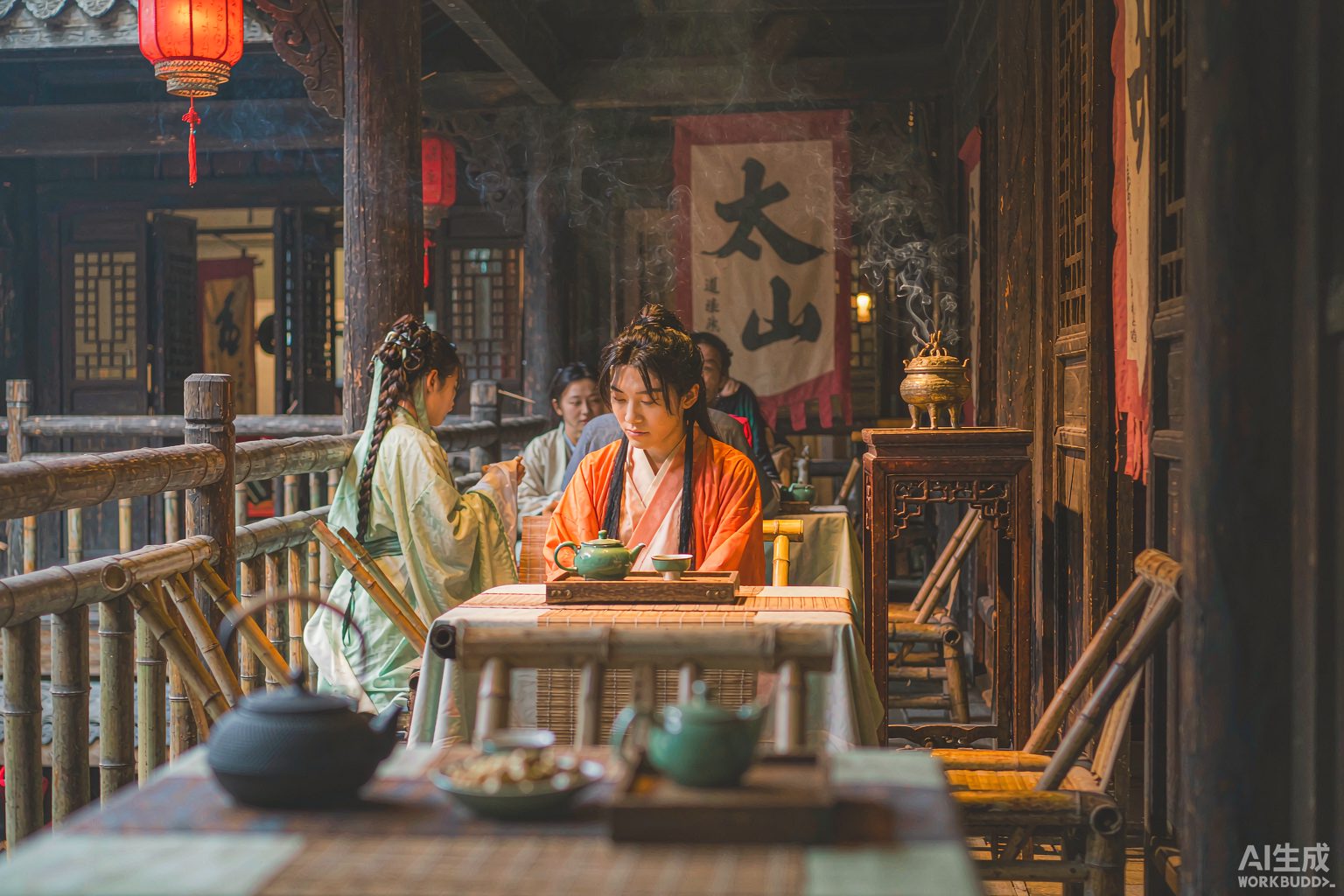 葛仙村汉服茶道体验(示意图)